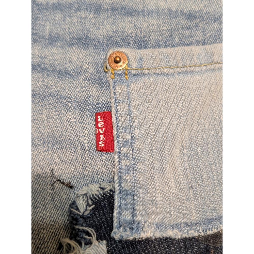 True Religion Geno No Flap Big T Patchwork Custom Denim Jeans Blue Mens 28 x 31 - Picture 6 of 11